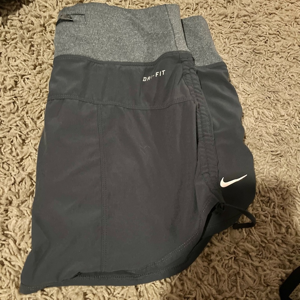 Women’s Nike Gray Dri-FIT Athletic Mini Skirt- Built in shorts